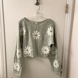 Altar’d State Daisy Cropped Sweater